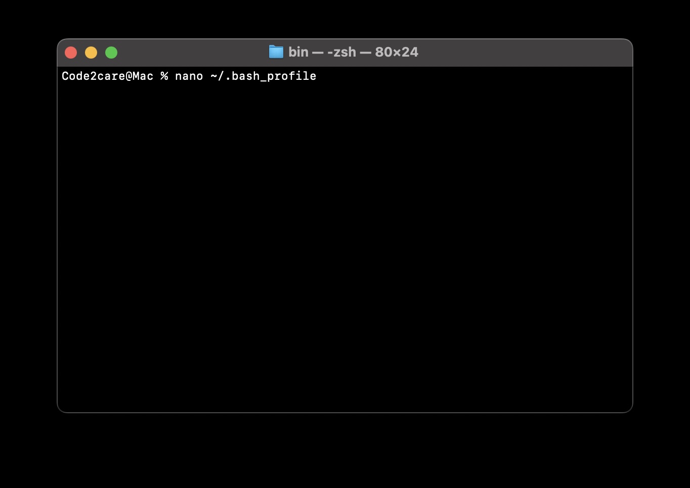 How to Open .bash_profile file in Mac Terminal